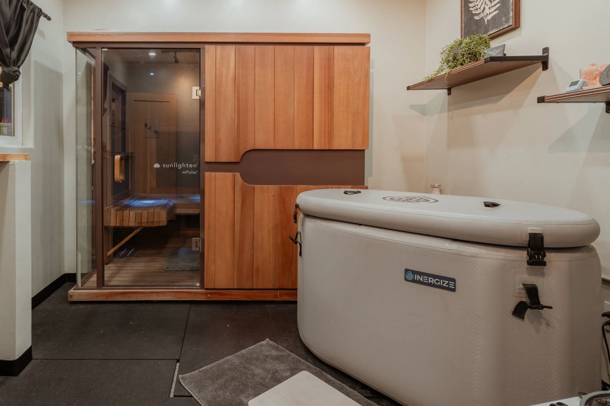 Recovery Room with Cold Plunge and Infrared Sauna